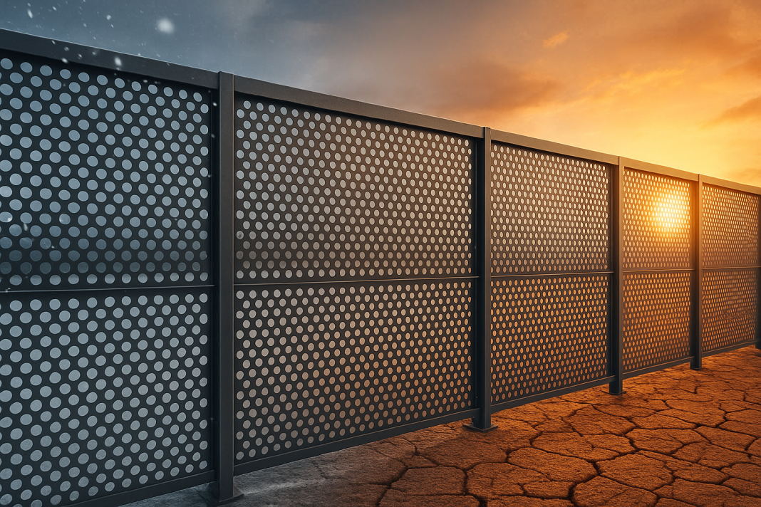 Cum se comportă panourile traforate metalice în condiții extreme de temperatură?