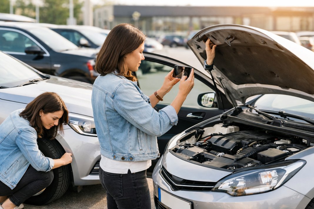 Cum se verifică starea tehnică a mașinii înainte de închiriere?